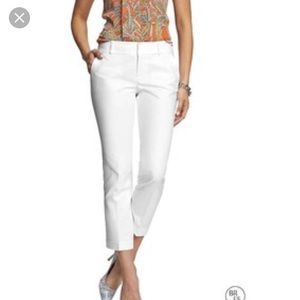 White Cropped Pants